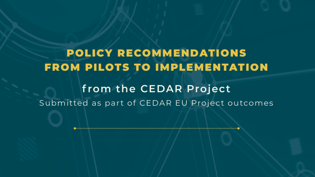 CEDAR Policy Recommendations Paper